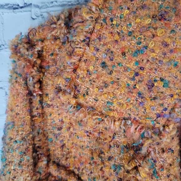 YAK MAGIK | boucle belted lined blazer jacket - Picture 2 of 8